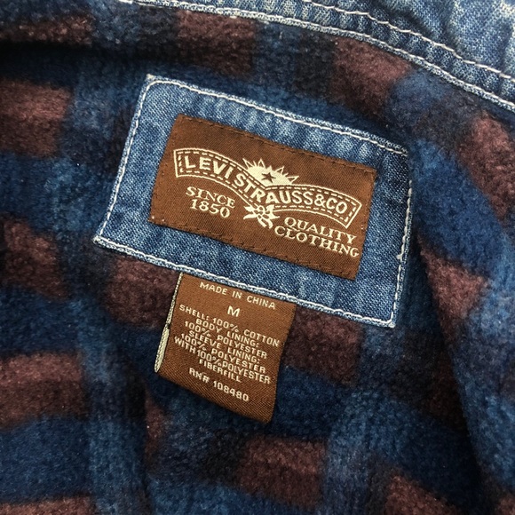 Levi’s Flannel lined Denim Jacket - Picture 5 of 8
